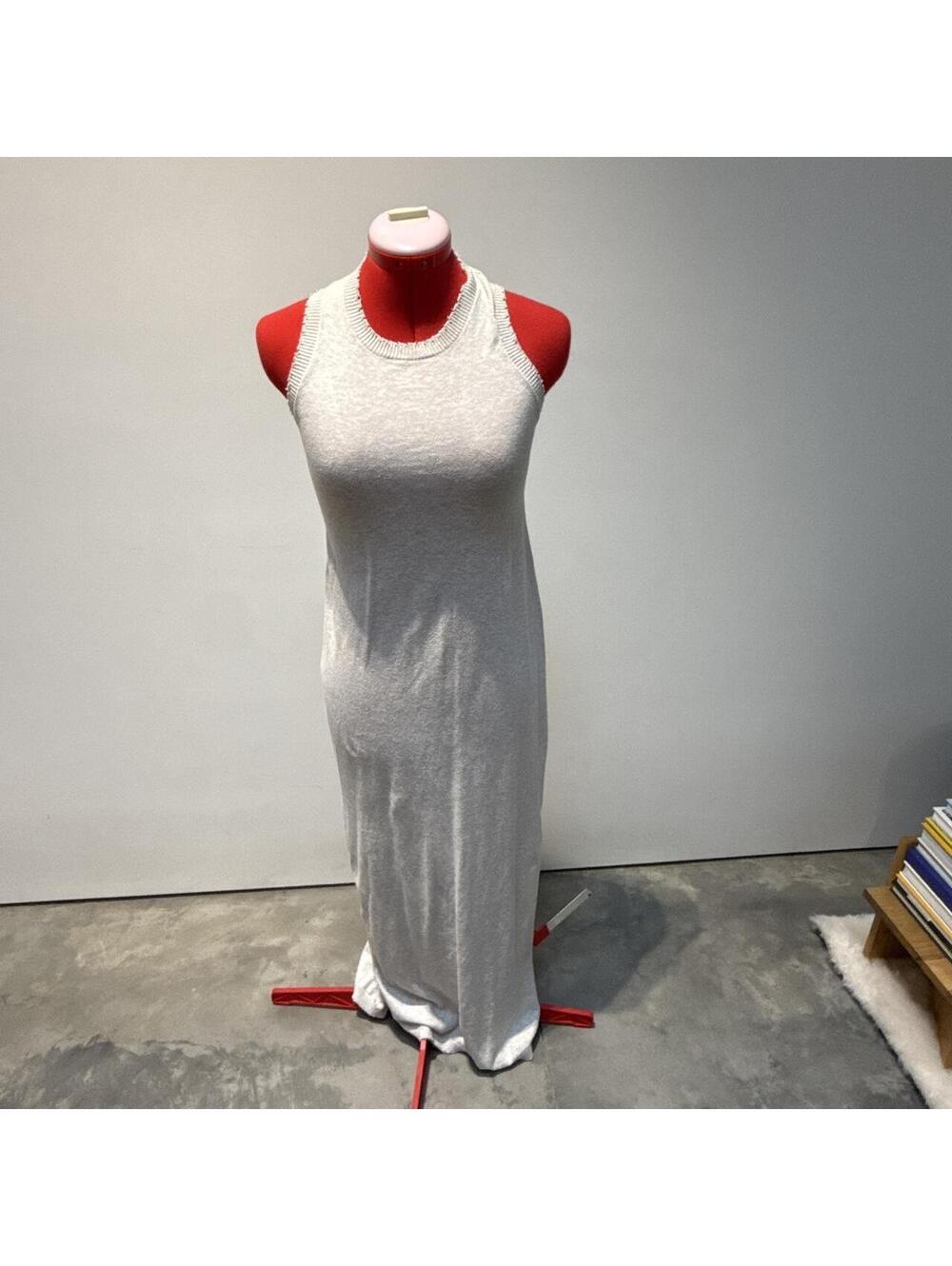 Minnie Rose Women's Grey and White Dress